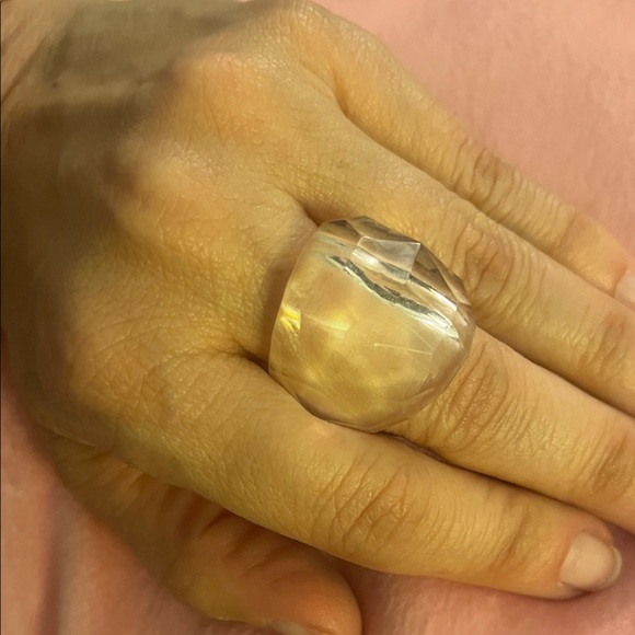 21# Clear Geometric Statement Ring - Picture 5 of 10
